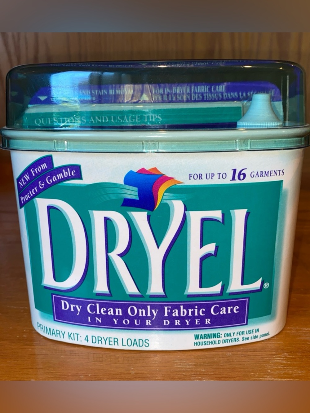 Dryel At Home Dry Cleaner Starter Kit 4 Loads 16 Garments USA Made New NOS 1997